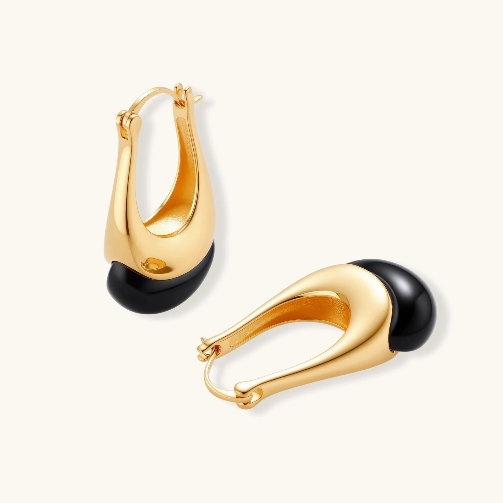 Midnight Drop Earrings — Bold Sterling Silver Dangles