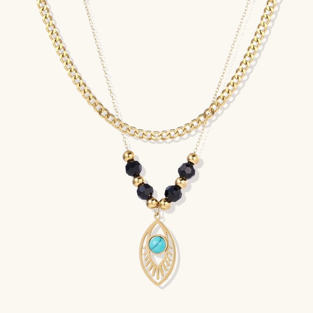 Eye of Serenity Layered Necklace