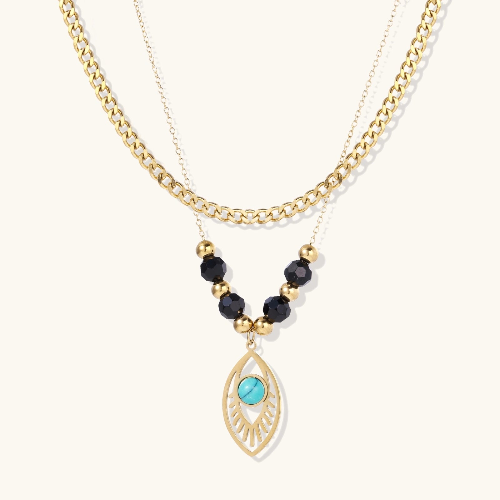 Eye of Serenity Layered Necklace