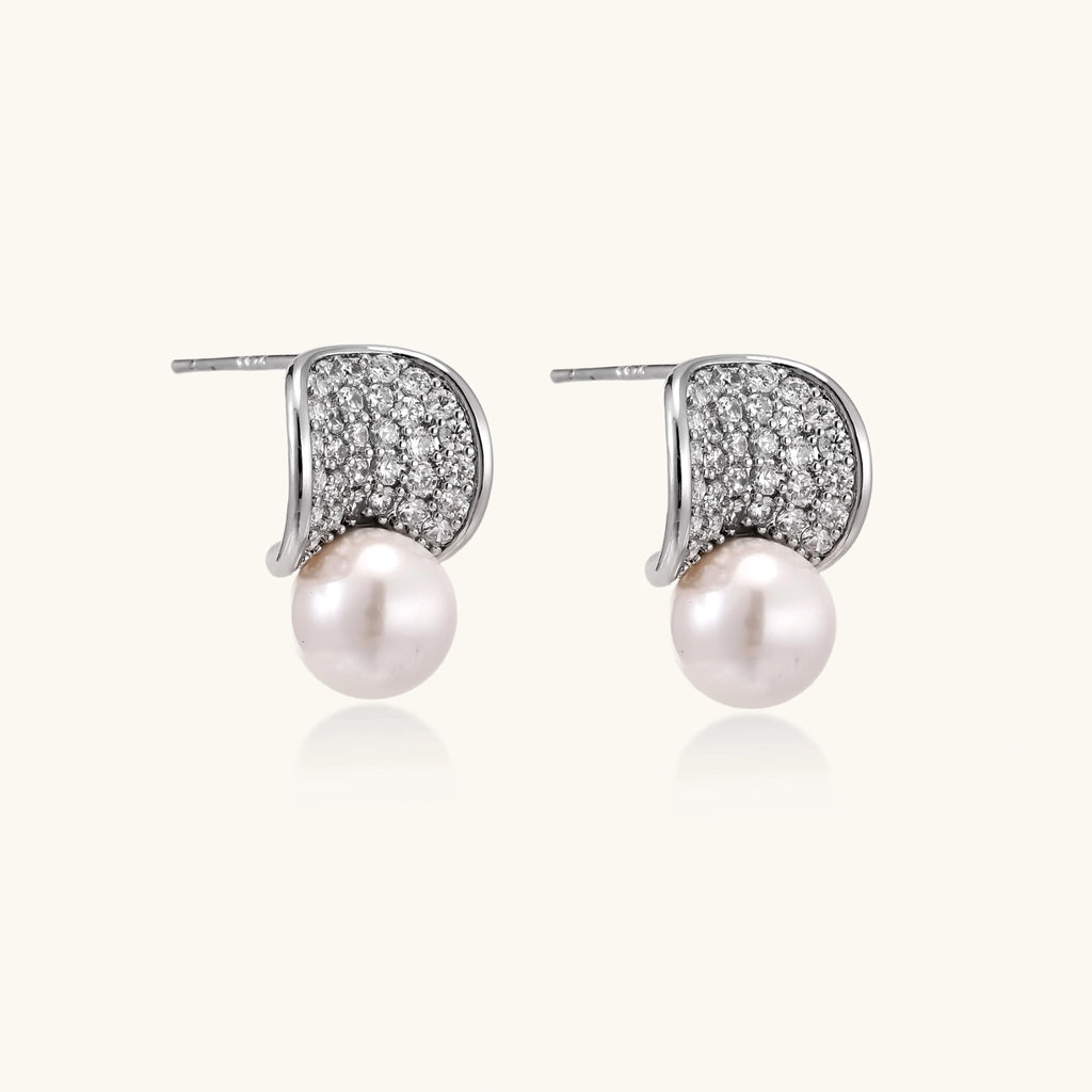 Luna Pearl Dome Studs