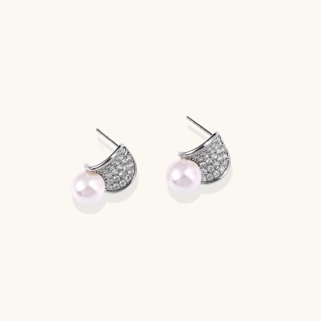 Luna Pearl Dome Studs