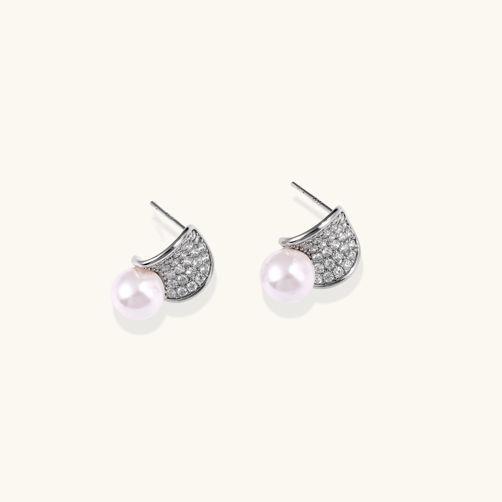 Luna Pearl Dome Studs