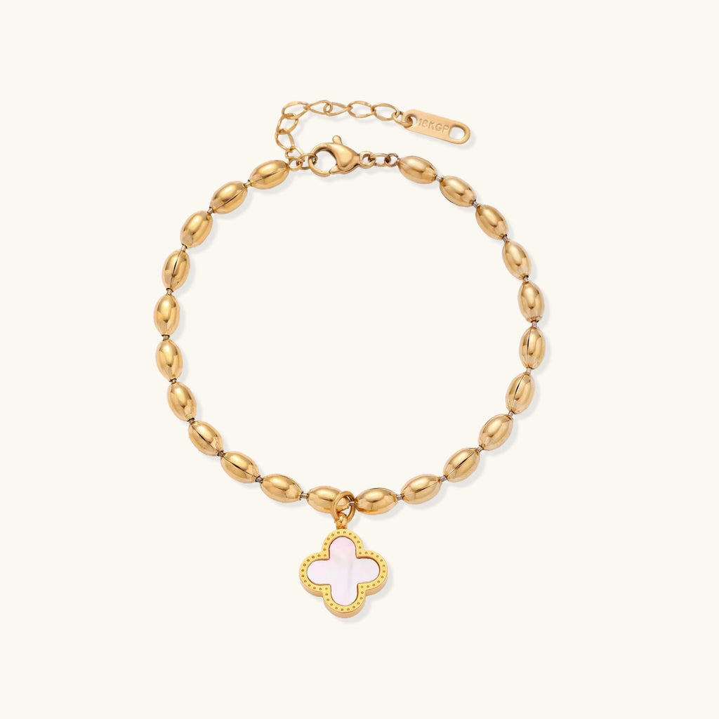 Lucky Clover Beaded Bracelet