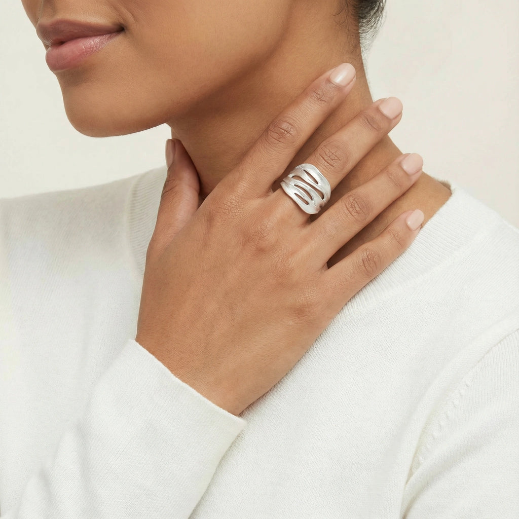 Ridge Wave Ring
