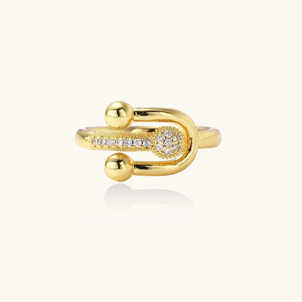 Safety Pin Statement Ring