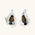 Liquid Metal Statement Earrings