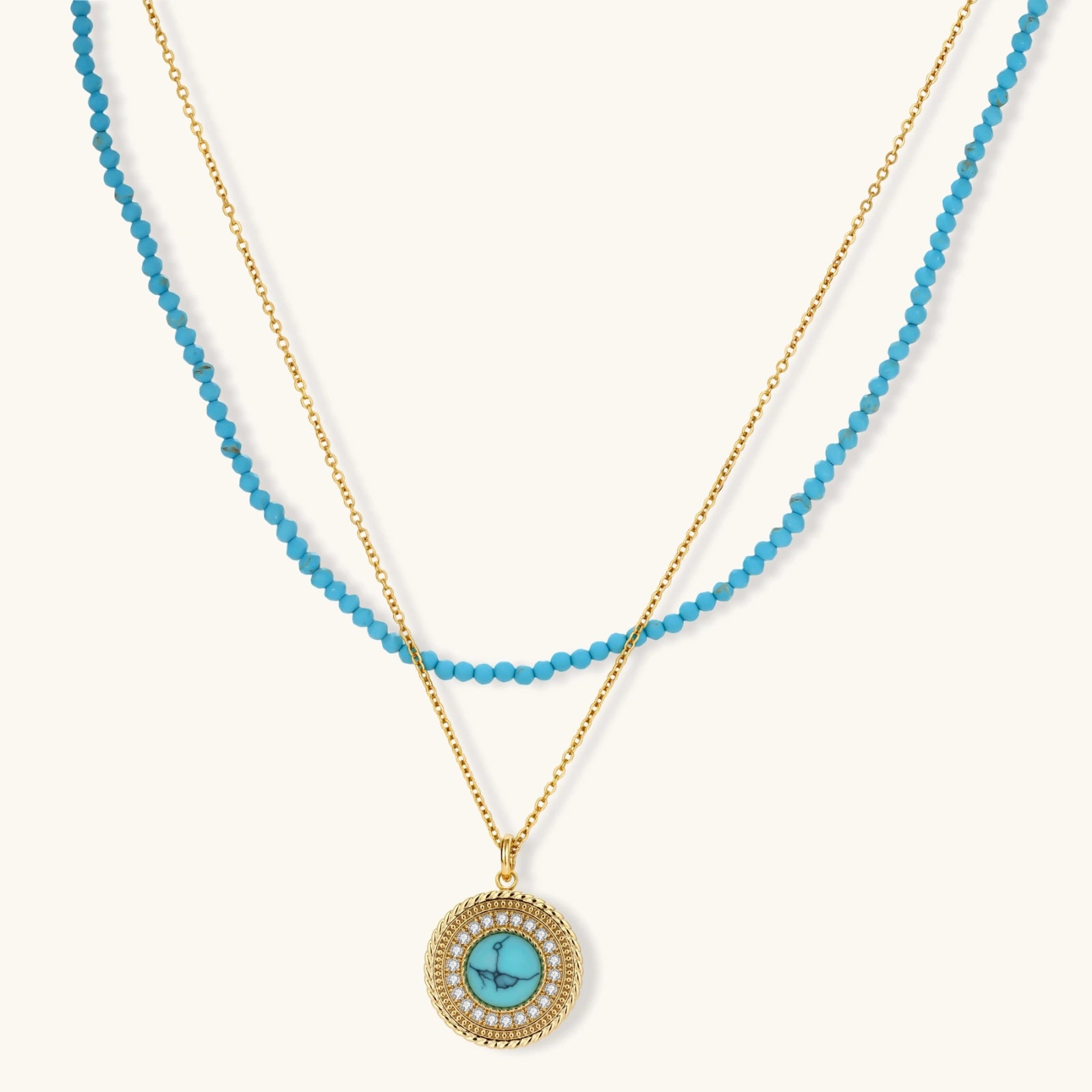 Turquoise Medallion Jewelry Set