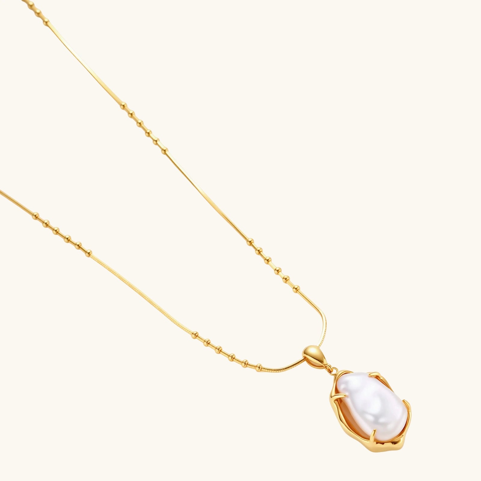Baroque Pearl Pendant — Luxury Sterling Silver Statement