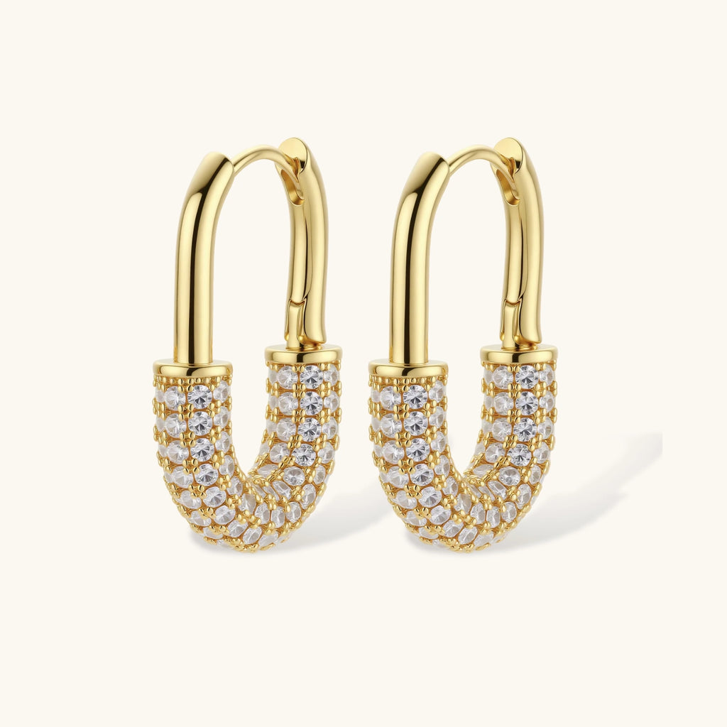 Golden Glow Huggie Hoops