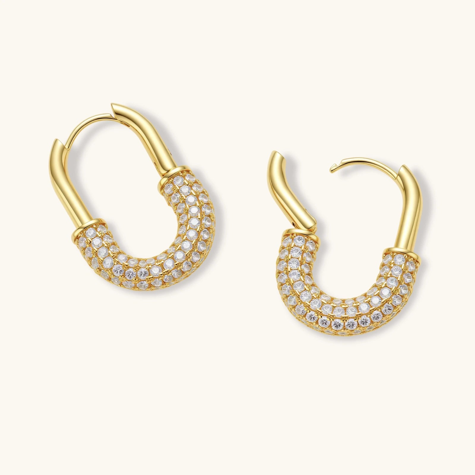 Golden Glow Huggie Hoops