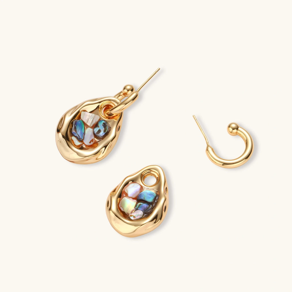 Shell Mosaic Convertible Hoops