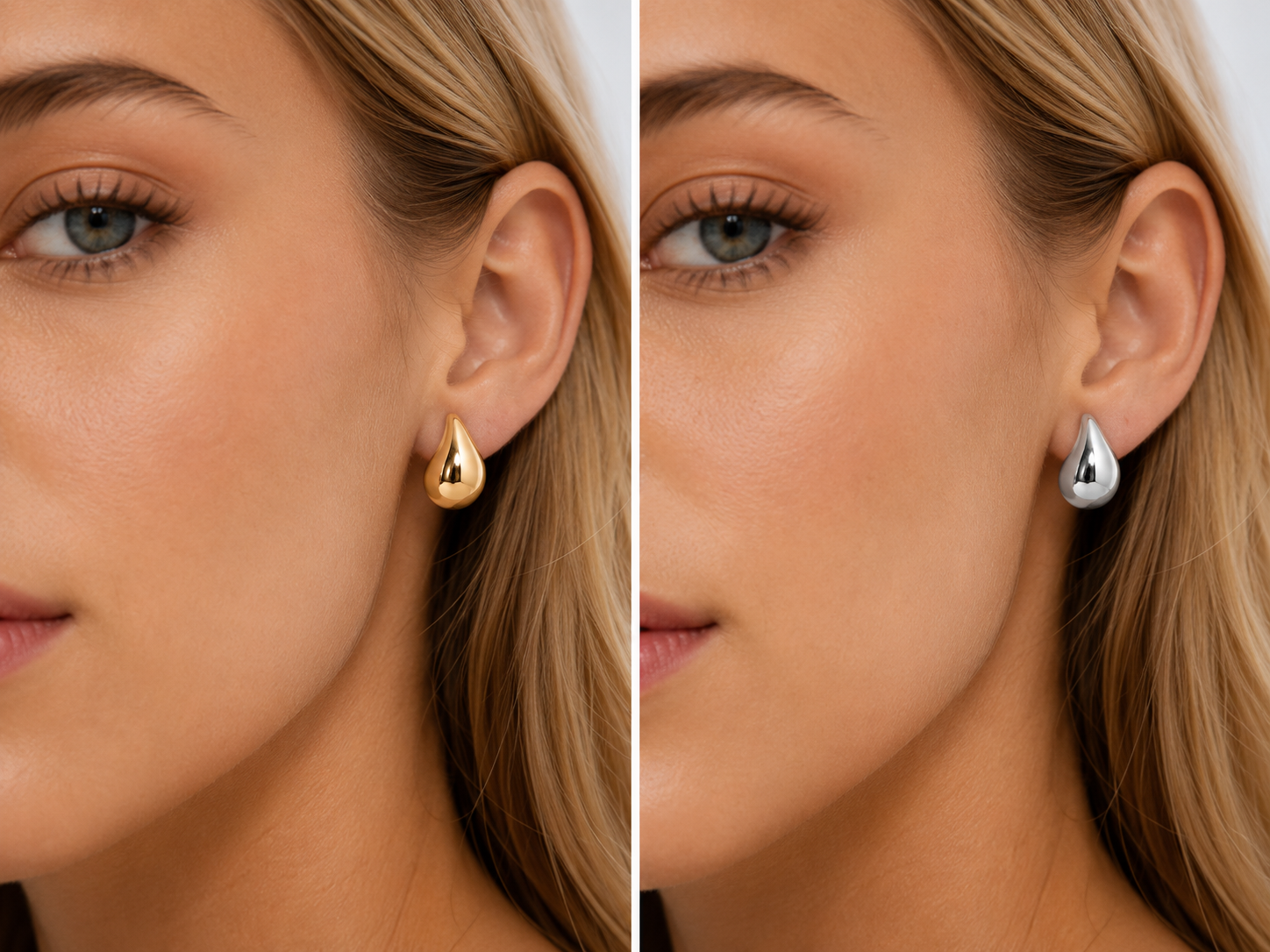18K Gold Teardrop Earrings