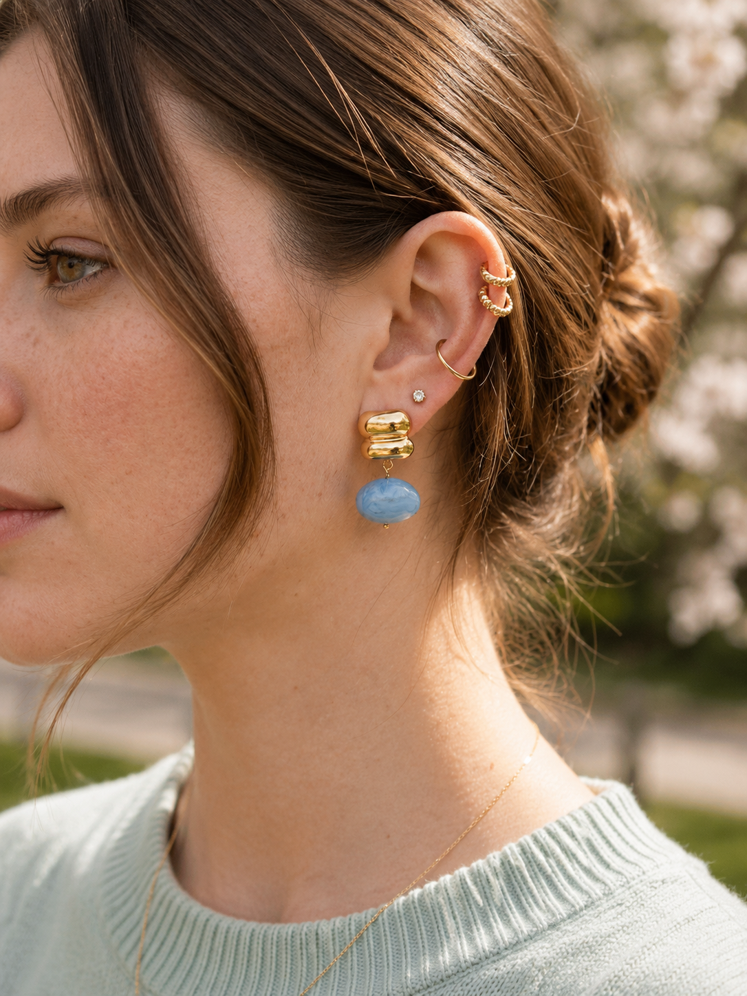 Resin Drop Earrings Collection