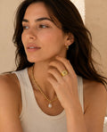 Evil Eye Zircon Ring | 18K Gold Plated Stainless Steel | Sizes 6–8 US