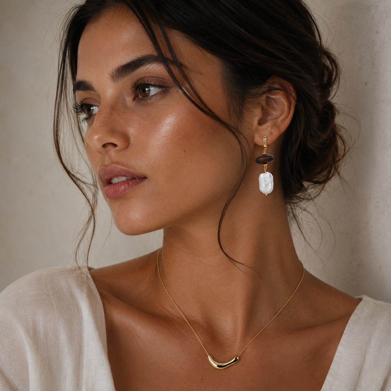 18K Gold Plated Eco Brass Drop Earrings – Earth & Gold | Ornexa