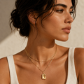 Eco Brass & Zinc Alloy Sculptural Pendant Necklace – Molten Dreams | Ornexa